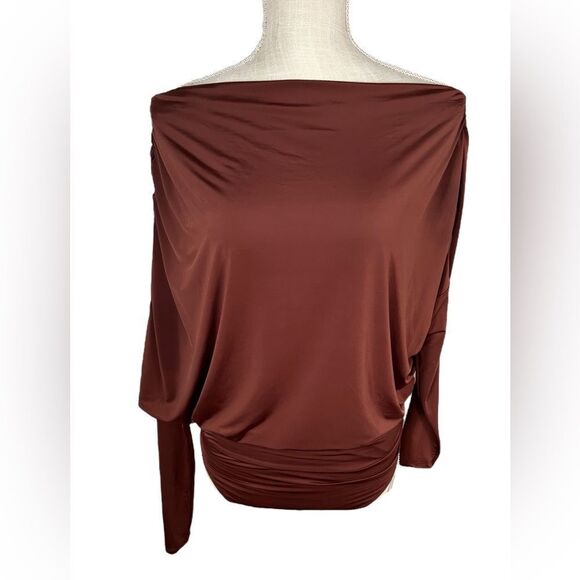 Free People x Revolve Red Jasper On The Town Off Shoulder Bodysuit - Picture 5 of 8